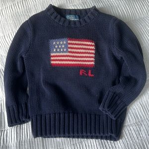 American flag original polo knit size 4T boy